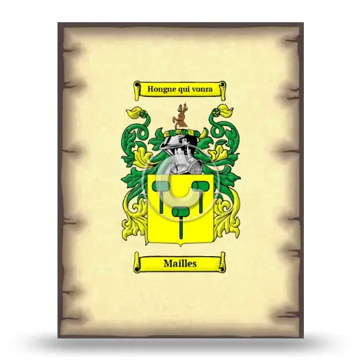 Mailles Coat of Arms Print