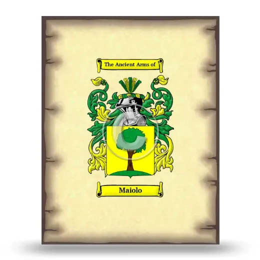 Maiolo Coat of Arms Print