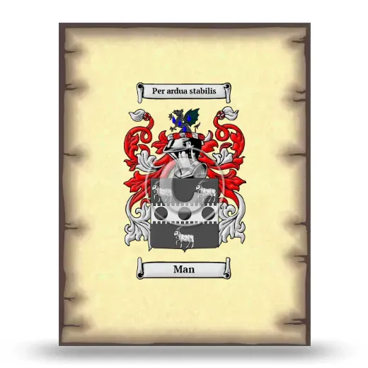 Man Coat of Arms Print