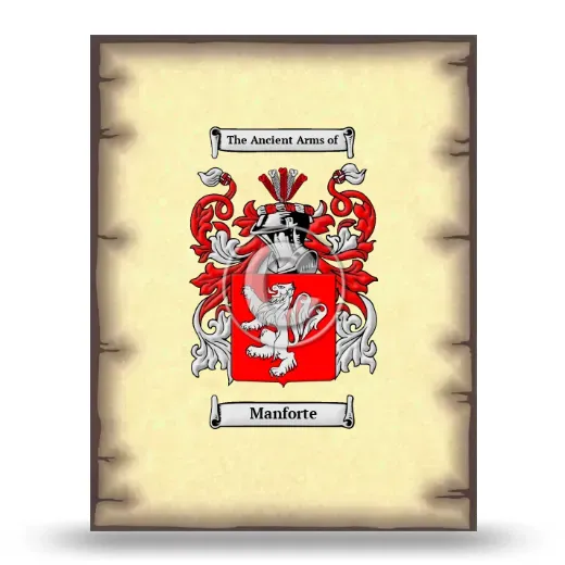 Manforte Coat of Arms Print
