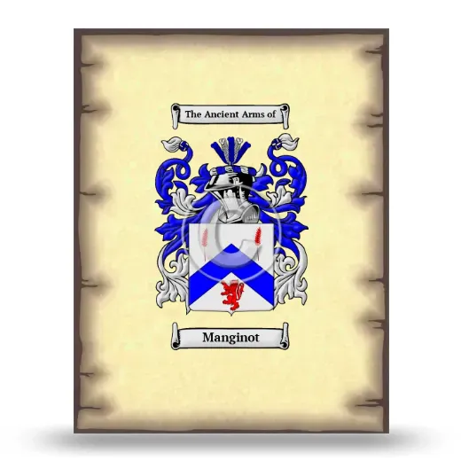 Manginot Coat of Arms Print