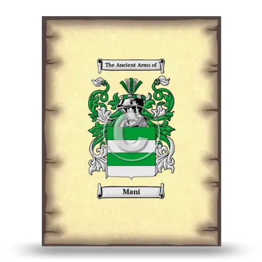 Mani Coat of Arms Print