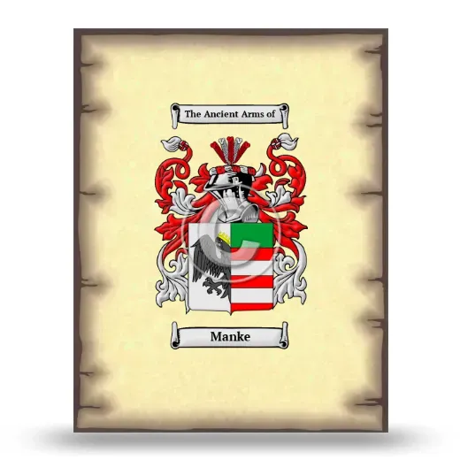 Manke Coat of Arms Print