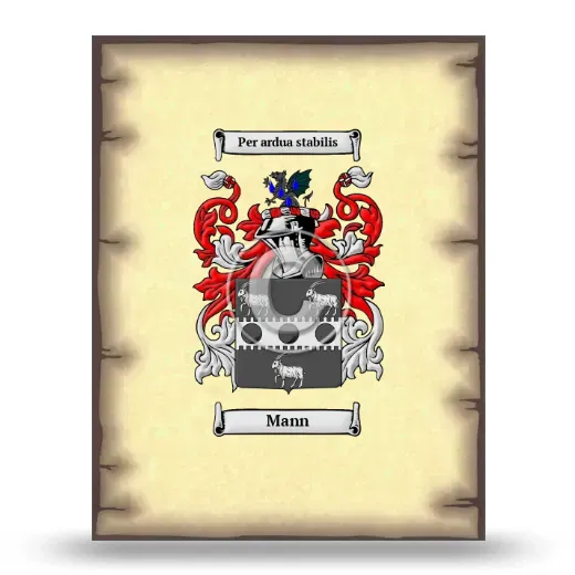 Mann Coat of Arms Print