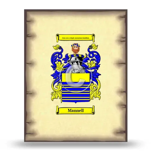 Mannell Coat of Arms Print