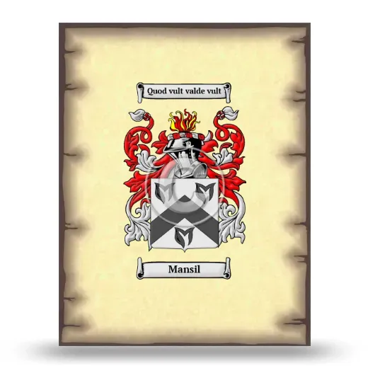 Mansil Coat of Arms Print