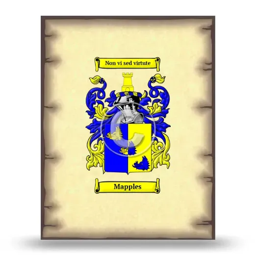 Mapples Coat of Arms Print