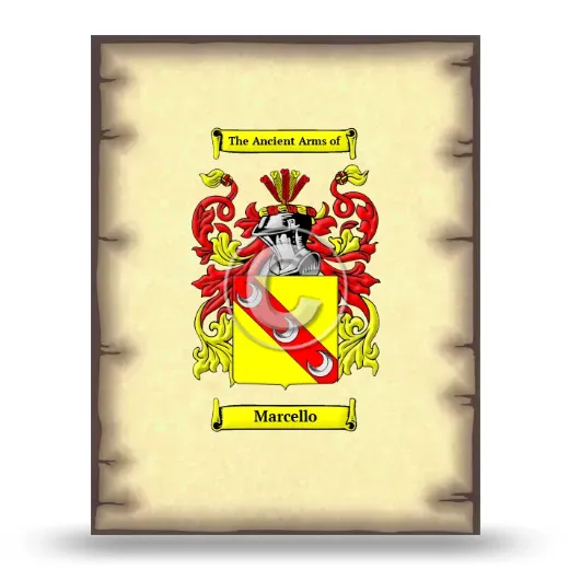 Marcello Coat of Arms Print