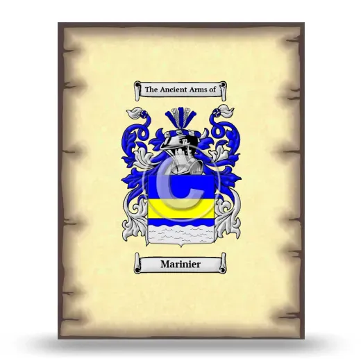 Marinier Coat of Arms Print