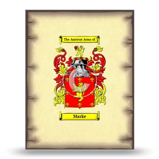 Marke Coat of Arms Print