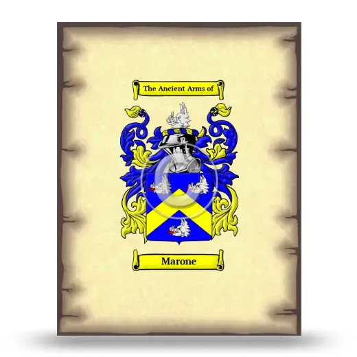 Marone Coat of Arms Print