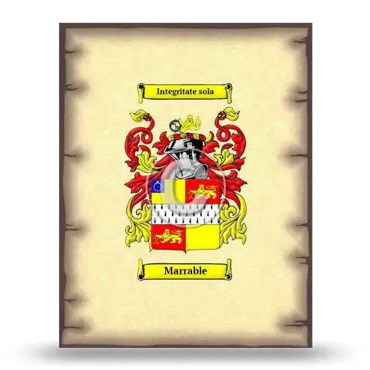 Marrable Coat of Arms Print
