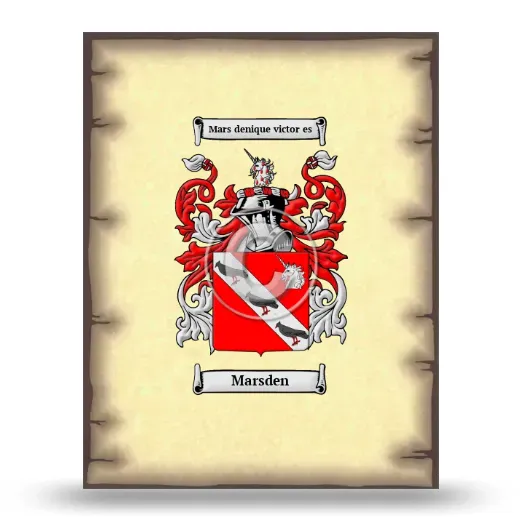 Marsden Coat of Arms Print