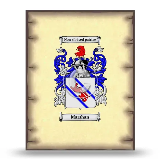 Marshan Coat of Arms Print