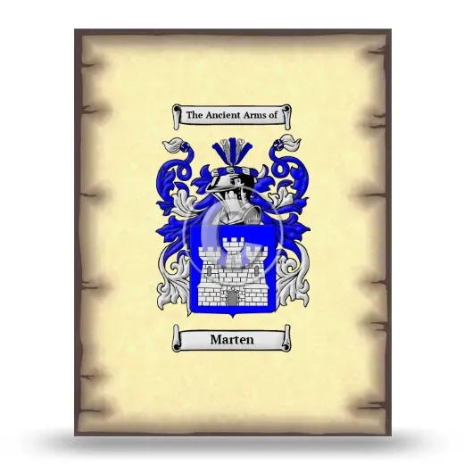Marten Coat of Arms Print
