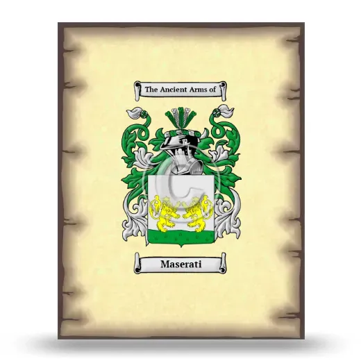 Maserati Coat of Arms Print