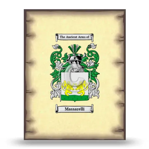 Massarelli Coat of Arms Print