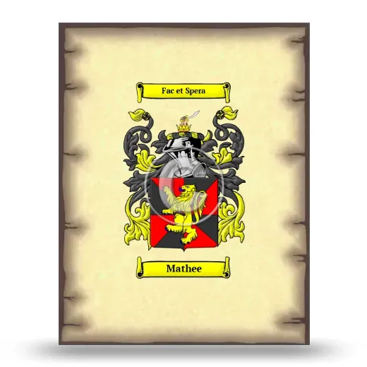 Mathee Coat of Arms Print