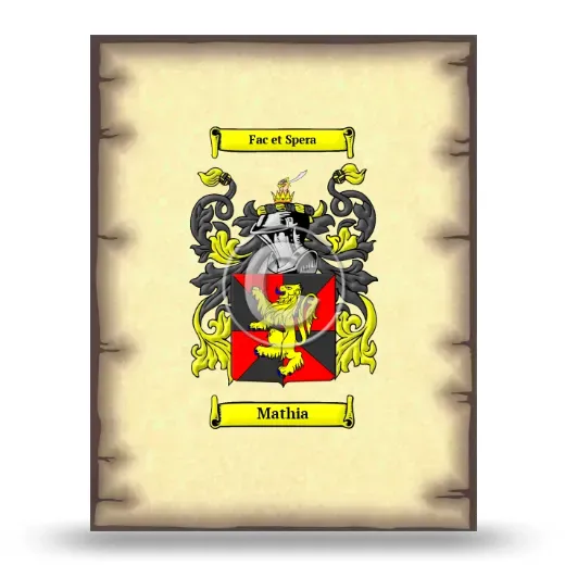 Mathia Coat of Arms Print