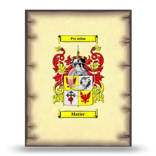 Matier Coat of Arms Print