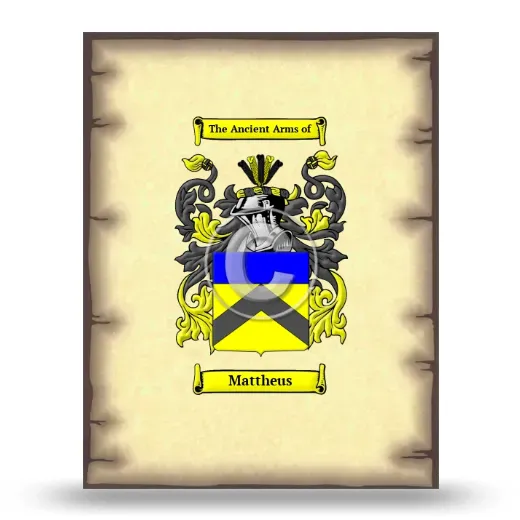 Mattheus Coat of Arms Print