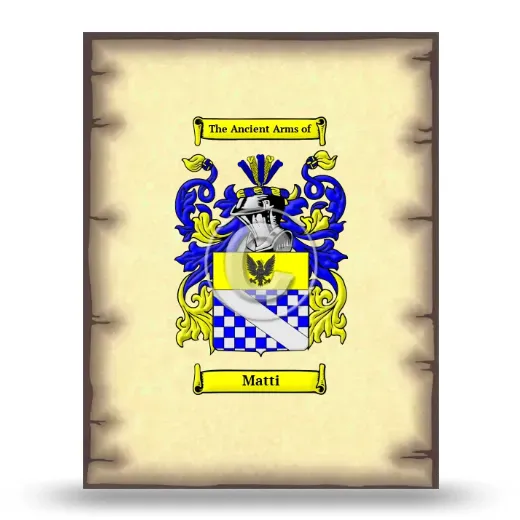 Matti Coat of Arms Print
