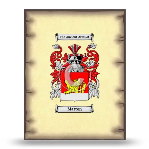 Matton Coat of Arms Print