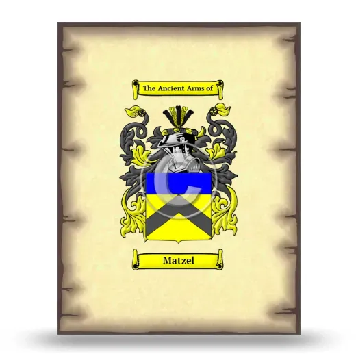 Matzel Coat of Arms Print