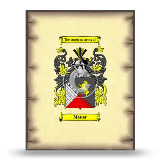 Mauer Coat of Arms Print