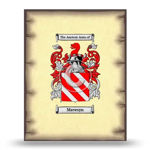 Mavesyn Coat of Arms Print
