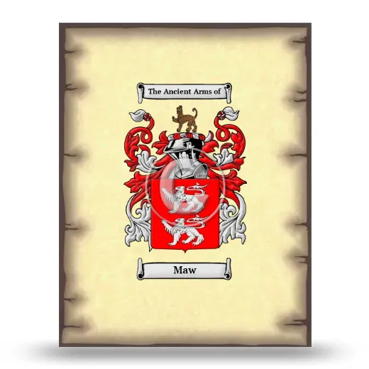 Maw Coat of Arms Print