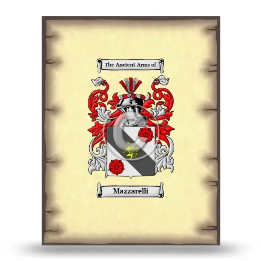 Mazzarelli Coat of Arms Print