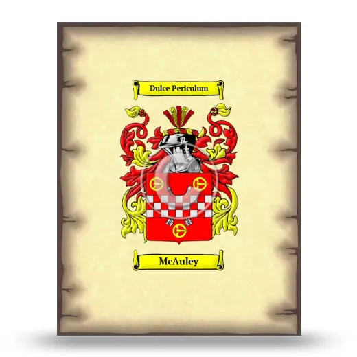 McAuley Coat of Arms Print