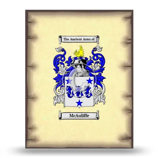 McAuliffe Coat of Arms Print