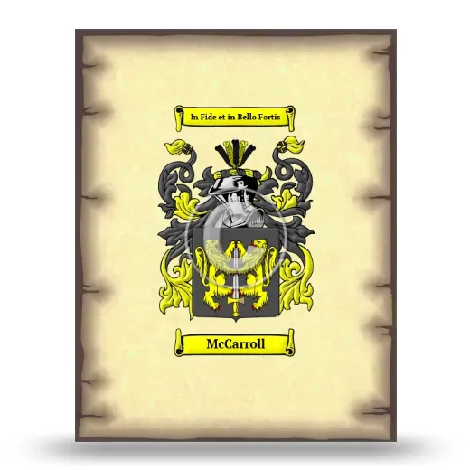 McCarroll Coat of Arms Print