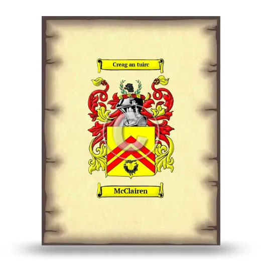 McClairen Coat of Arms Print