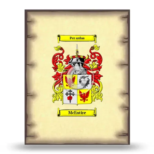 McEntire Coat of Arms Print