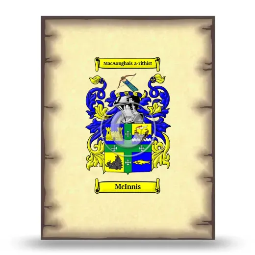 McInnis Coat of Arms Print