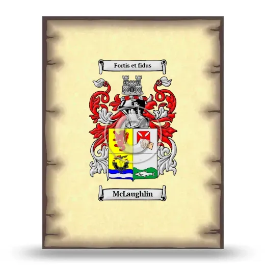 McLaughlin Coat of Arms Print