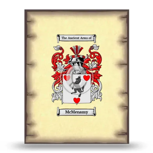 McMenamy Coat of Arms Print
