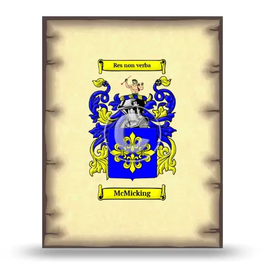 McMicking Coat of Arms Print