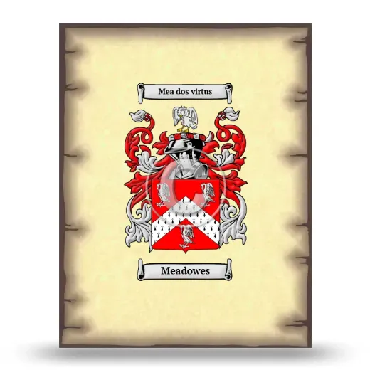 Meadowes Coat of Arms Print