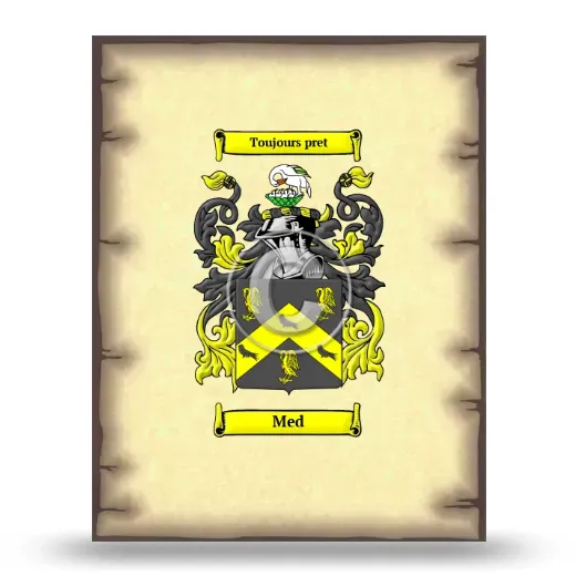 Med Coat of Arms Print