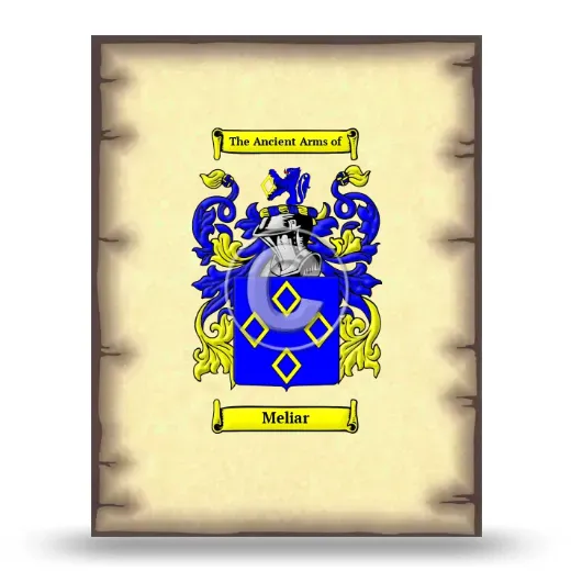 Meliar Coat of Arms Print