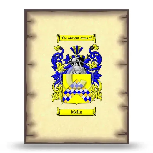 Melin Coat of Arms Print