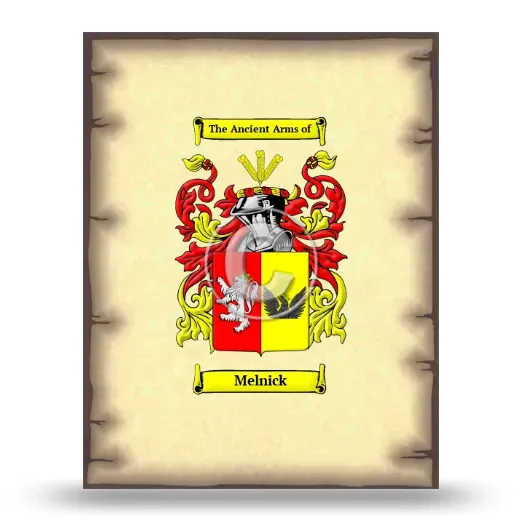 Melnick Coat of Arms Print