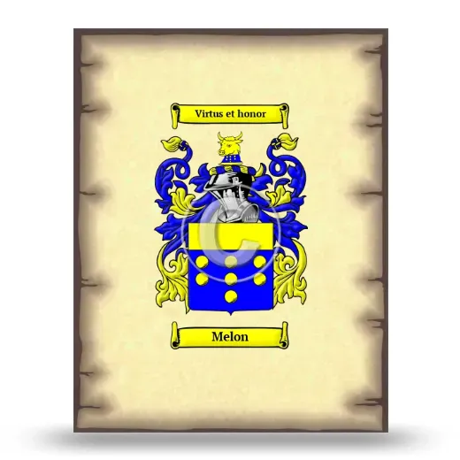 Melon Coat of Arms Print