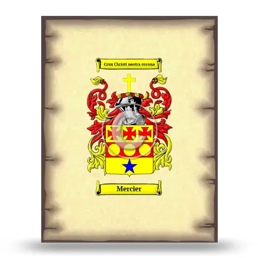 Mercier Coat of Arms Print
