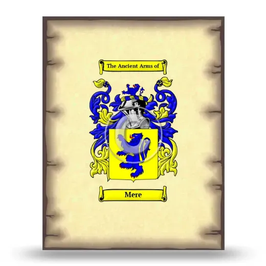 Mere Coat of Arms Print