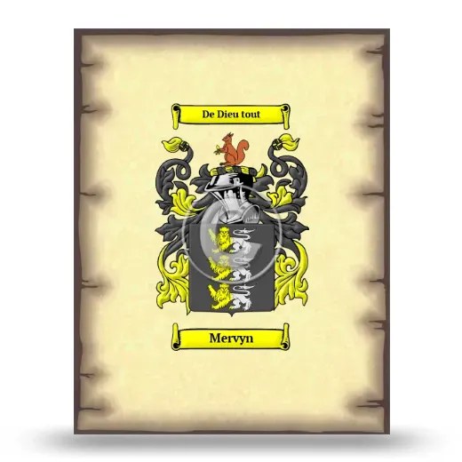 Mervyn Coat of Arms Print